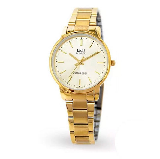 RELOJ QYQ ACERO DORADO